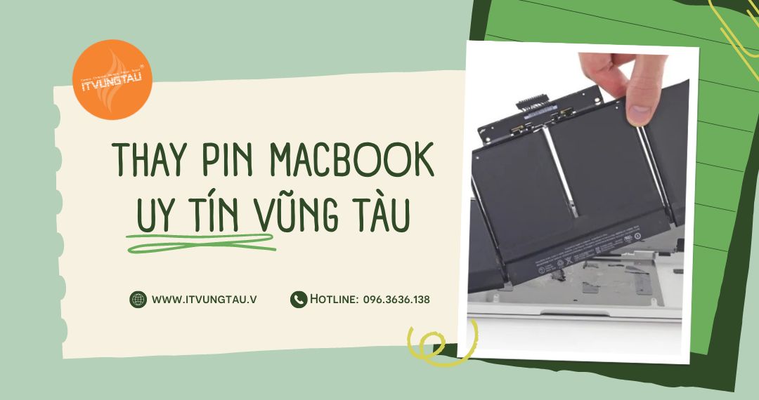 Thay pin MacBook tai Vung Tau