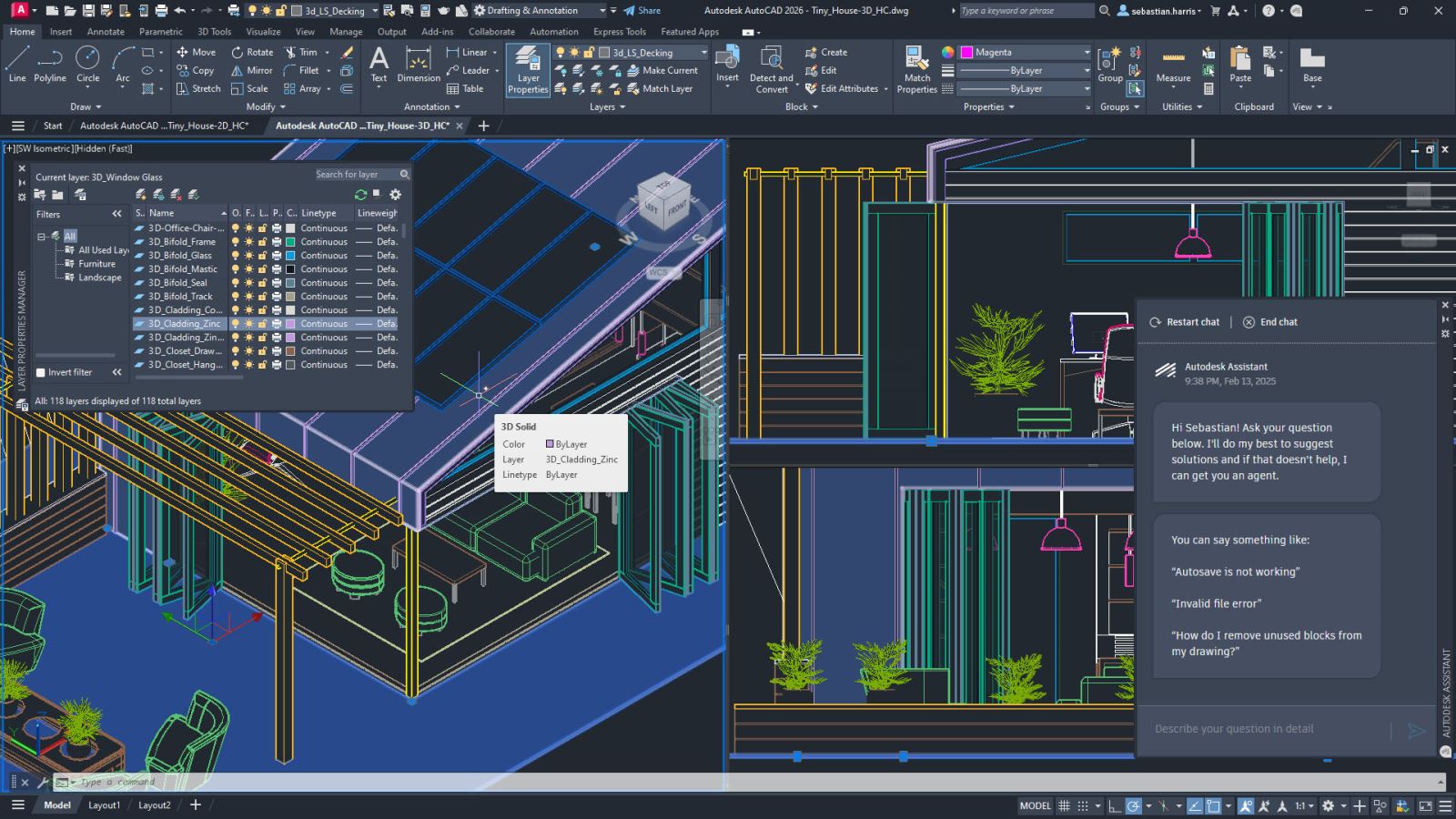 Tạo thiết kế của bạn bằng công cụ vẽ 2D và mô hình 3D